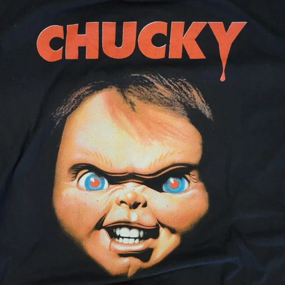 Chucky Black Men's T-Shirt Size XL - Picture 4 of 5